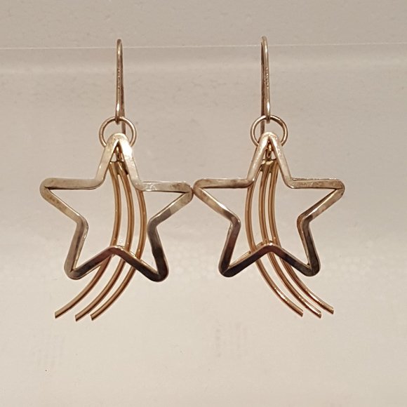 Vintage Jewelry - Sterling Shooting Star earrings